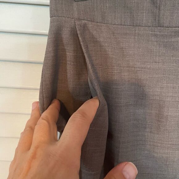 J CREW | tan stretch wool trouser pants 0 - Picture 8 of 9